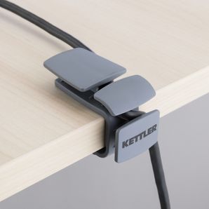 Držák na kabely šedý