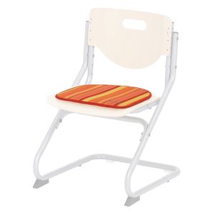 Poduška na židli CHAIR PLUS, oranžová - proužky